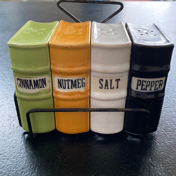 Other - Cinnamon, Nutmeg, Salt & Pepper Holders as Ceramic Books